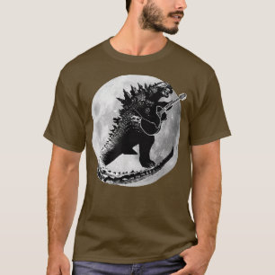 Dinosaurier Gitarre Electric Acoustic Led Rock T-Shirt