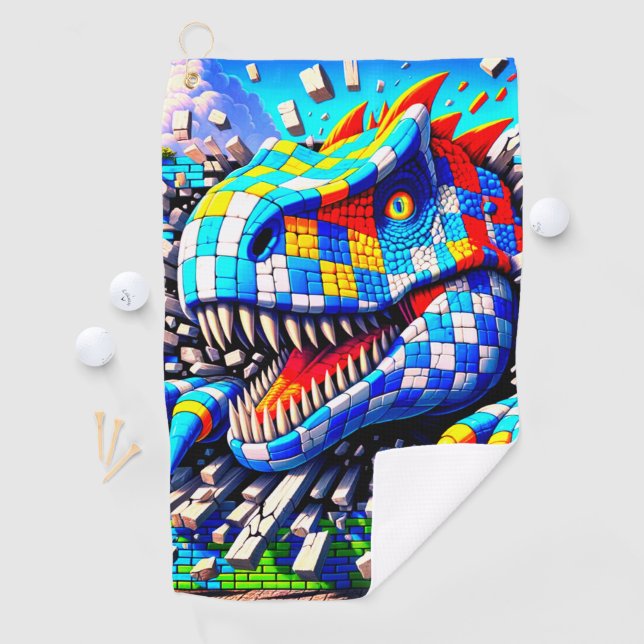 Dinosaurier Golfhandtuch (Insitu)