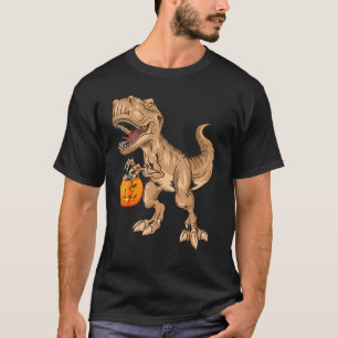 Dinosaurier Halloween T Rex Boys Pumpkin Jackolant T-Shirt