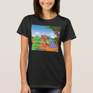 Dinosaurier Handbell-Praxis in der Triassezeit T-Shirt