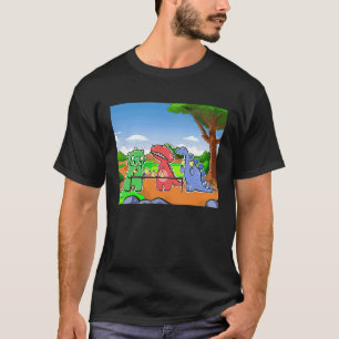 Dinosaurier Handbell-Praxis in der Triassezeit T-Shirt