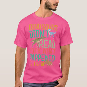 Dinosaurier hat das lustige Buch Lover Boys Kids T T-Shirt