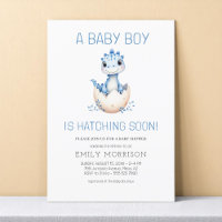 Dinosaurier Hatching Bald Dino Baby Boy Dusche