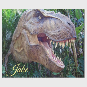Dinosaurier-Hochglanzpapier für Kinder Geschenkpapier