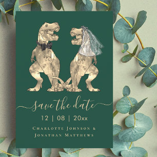Dinosaurier Hochzeitsthema Save The Date