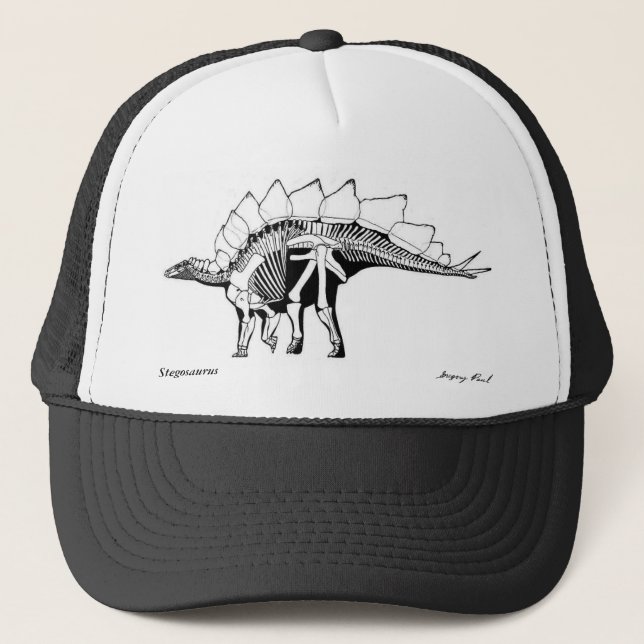 Dinosaurier-HutStegosaurus Gregory Paul Truckerkappe (Vorderseite)