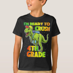 Dinosaurier Ich bin bereit, 4. Klasse wieder zum S T-Shirt