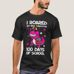 Dinosaurier Ich bin durch 100 Tage Schoo gegangen T-Shirt