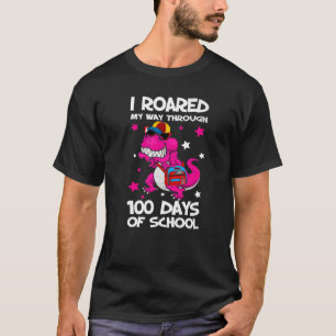 Dinosaurier Ich bin durch 100 Tage Schoo gegangen T-Shirt