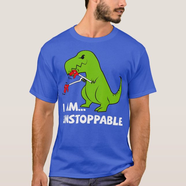 Dinosaurier Ich bin unaufhaltsam Tre T-Shirt (Vorderseite)
