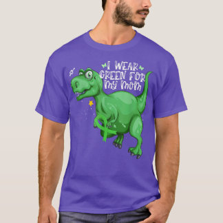 Dinosaurier Ich trage Grün für meine Mama Mental H T-Shirt