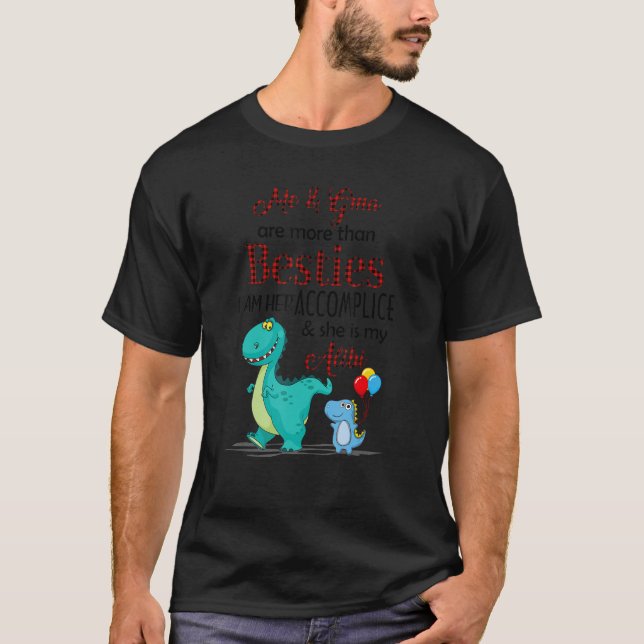 Dinosaurier Ich und Gma sind mehr als Bestien Sie  T-Shirt (Vorderseite)