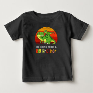 Dinosaurier ich werde ein großes Bruder Baby T-shirt