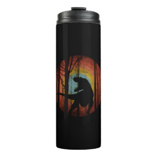 DINOSAURIER IM WALD FOREST THERMOSBECHER