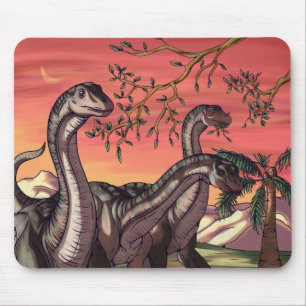 Dinosaurier in Dusk Mousepad