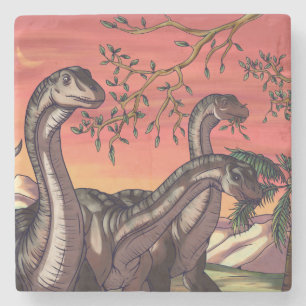 Dinosaurier in Dusk Steinuntersetzer