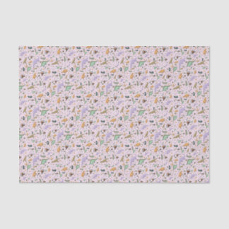 Dinosaurier in Rosa Seidenpapier