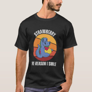 Dinosaurier isst Strawberry, der Grund, warum ich  T-Shirt