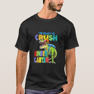 Dinosaurier ist bereit, den Kindergarten wieder zu T-Shirt