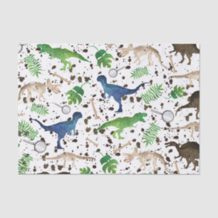 Dinosaurier jagen! Dinosaurier auf Safari Boys Kid Seidenpapier
