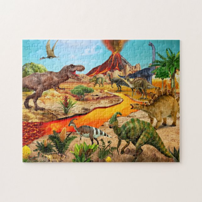 Dinosaurier Jigsaw Puzzle Tyrannosaurus Geschenk f (Horizontal)