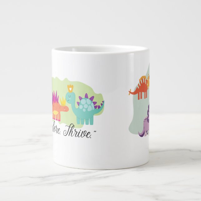 Dinosaurier Jumbo-Tasse (Vorderseite)