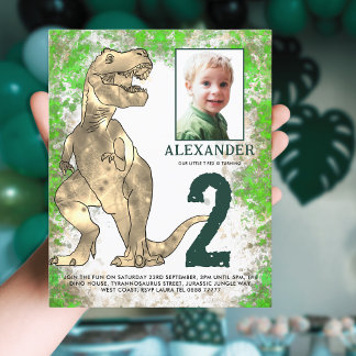 Dinosaurier Jungle 2. Geburtstag Party Foto