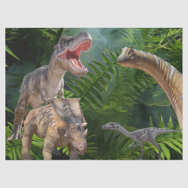 Dinosaurier Jurassic World Seidenpapier (Vorderseite)