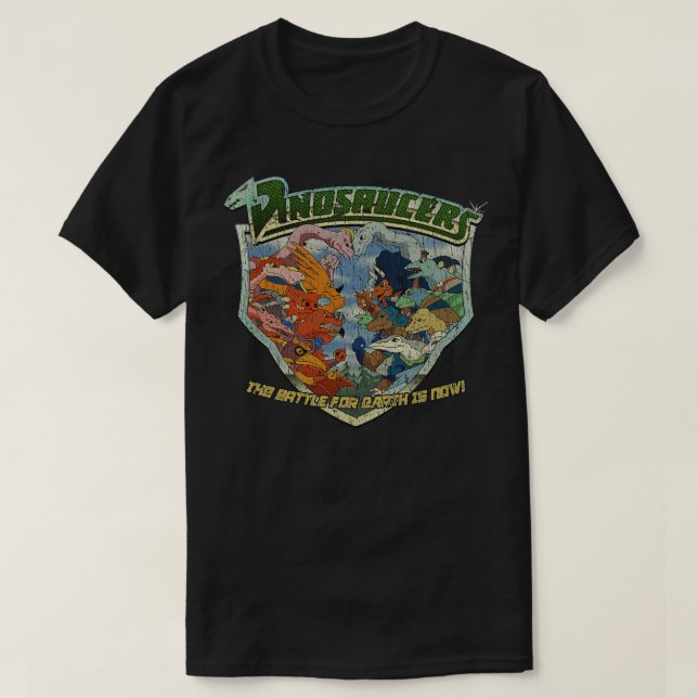 Dinosaurier Kampf für die Erde 1987 T-Shirt (Design vorne)