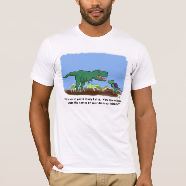 Dinosaurier kennen Latein T-Shirt (Vorderseite)