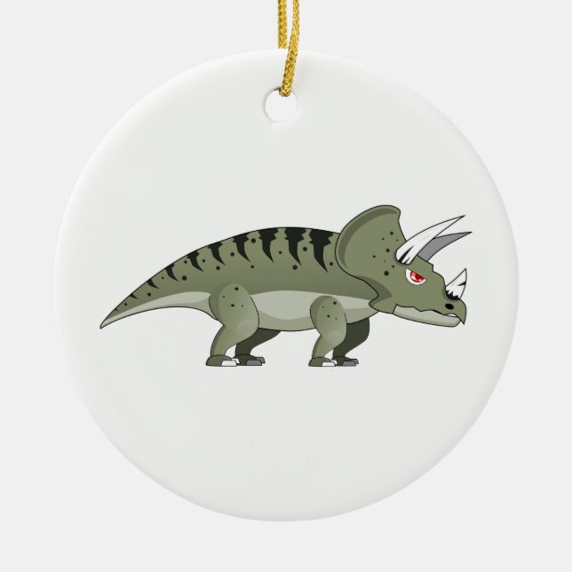 Dinosaurier Keramik Ornament (Vorne)