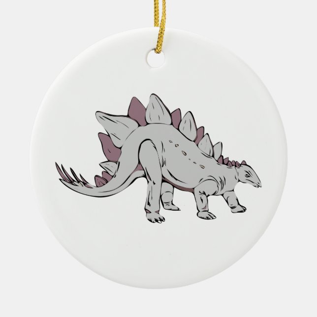 Dinosaurier Keramikornament (Vorne)