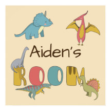 Dinosaurier Kid's Name Personalisiert