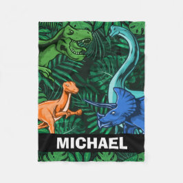 Dinosaurier Kinder Dino Jurassic Trex Boy Fleecedecke