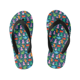 Dinosaurier-Kinder-Flip-Flops Kinderbadesandalen