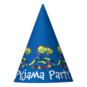 Dinosaurier Kinder-Pyjama-Party Partyhütchen