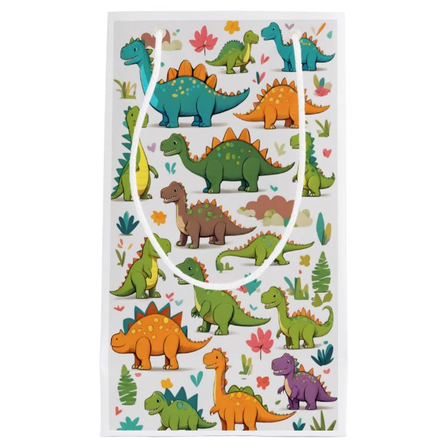 Dinosaurier Kleine Geschenktüte (Vorderseite)