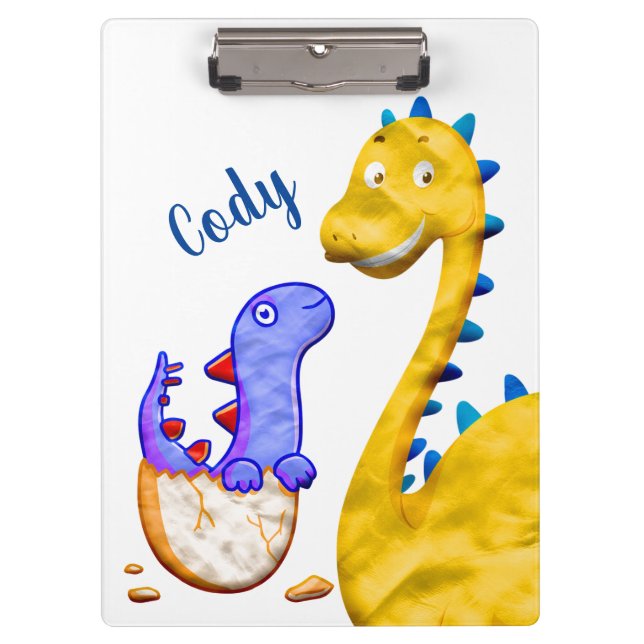 Dinosaurier Klemmbrett (Vorderseite)