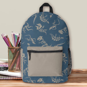 Dinosaurier-Knochen-Jungenschule Bedruckter Rucksack
