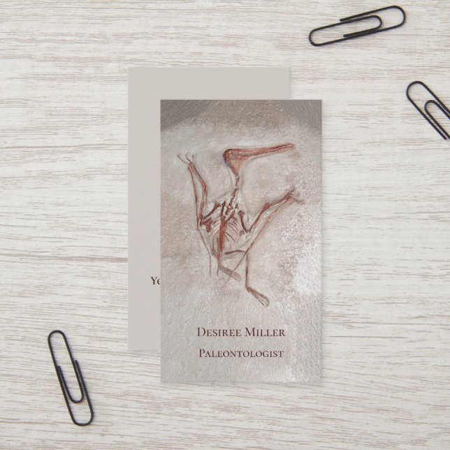Dinosaurier Knochen Paläontologe Prähistorisches D Visitenkarte (Vorderseite/Rückseite Beispiel)