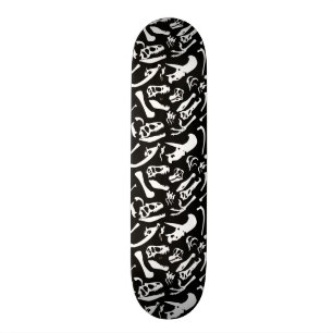 Dinosaurier-Knochen (Schwarzes) Skateboard