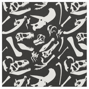 Dinosaurier-Knochen (Schwarzes) Stoff
