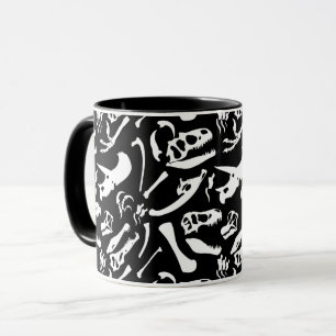 Dinosaurier-Knochen (Schwarzes) Tasse