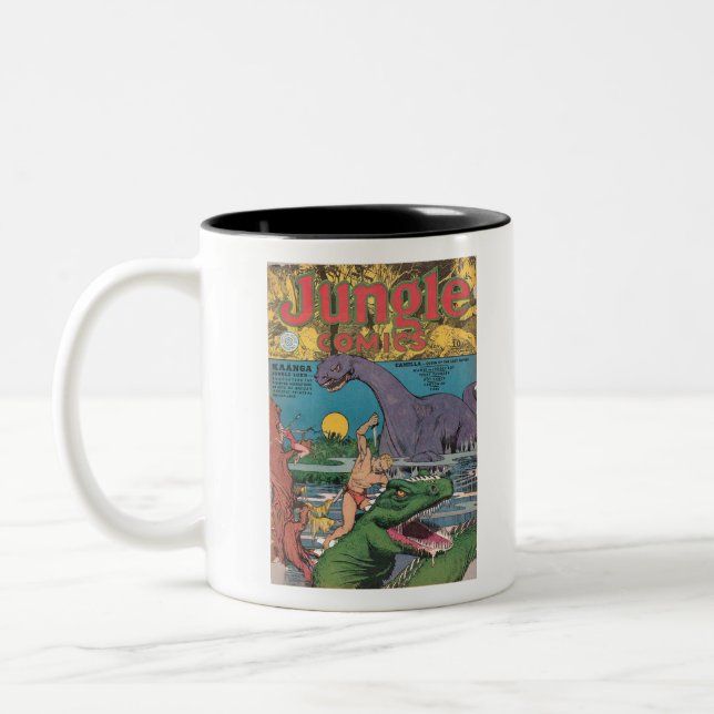 Dinosaurier - Königinnen des verlorenen Reiches -  Zweifarbige Tasse (Links)