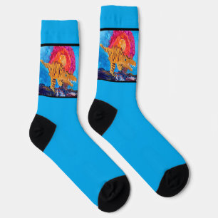 Dinosaurier "Kunst von Kindern" Socken