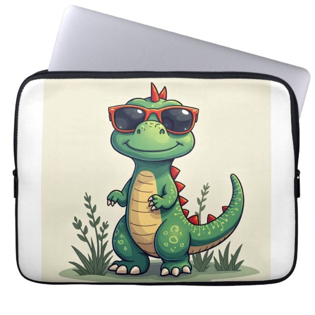 Dinosaurier Laptopschutzhülle (Vorderseite)