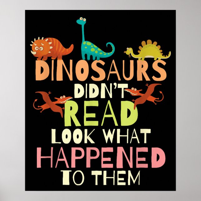 Dinosaurier las nicht, was passiert ist, Lehrer Poster (Vorne)