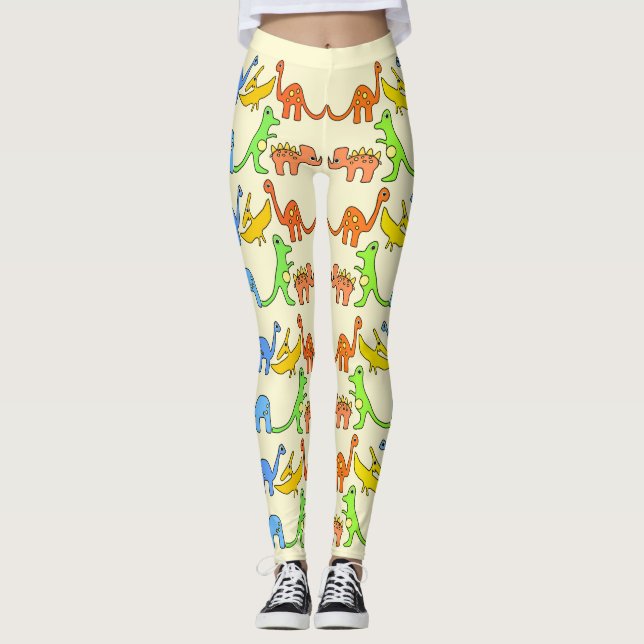 Dinosaurier-Leggings/niedliche leggings/ABDL Leggings (Vorderseite)