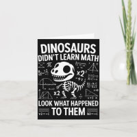 Dinosaurier lernten keine Mathematik Lustiger Math