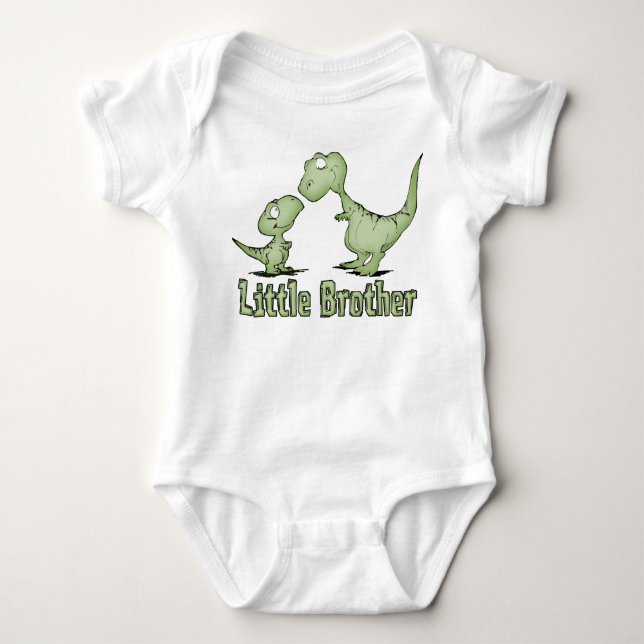 Dinosaurier Little Brother Baby Strampler (Vorderseite)